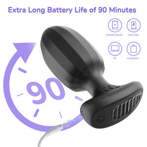 Bestseller Usb-Powered 2in1 Anale Vibrator En Anale Plug Op Afstand Bestuurbare Prostaat <span class=keywords><strong>Massager</strong></span> Voor Mannen En Vrouwen - Product Image 3