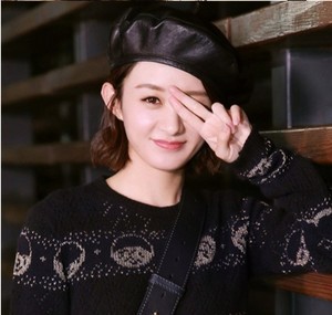 Nouveau original d'agneau béret femme Européenne et Américaine peintre Britannique chapeau chapeau en cuir doux et charmant <span class=keywords><strong>Joker</strong></span> femmes occasionnels des - Product Image 6