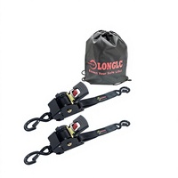 Sangle à cliquet rétractable automatique en polyester, résistance à la rupture de 1800 kg, corde de remorquage pour moto, sangle de fixation pour le camping en plein air et le transport de marchandises