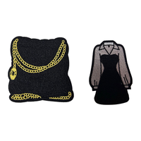 Patch thermocollant brodé en chenille, motif cœur et nœud, style créateur personnalisé, pour chapeaux, vêtements, chaussures, sacs, applique DIY