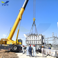 Transformateur de puissance immergé dans l'huile triphasé YNd11 3000 KVA 66000V à moyenne et haute tension, entièrement scellé, en cuivre/aluminium, norme IEEE