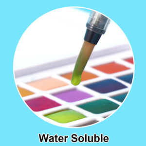 FOSKA Peinture à l'<span class=keywords><strong>aquarelle</strong></span> solide vibrante, <span class=keywords><strong>kit</strong></span> de peinture portable avec pinceau à eau pour les débutants, les professionnels et les amateurs - Product Image 2
