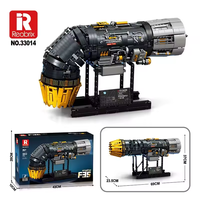Reobrix 33014 F35B Simulasi Mesin Mekanik Model Edukatif 1812pcs Mainan Blok Bangunan