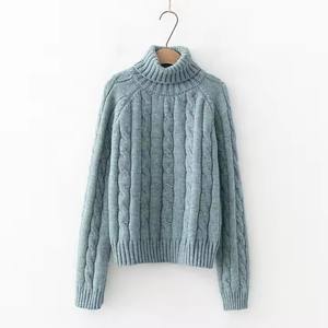 كنزة نسائية من الصوف الكشمير من OEM محبوك بياقة مدورة كنزة للنساء - Product Image 4