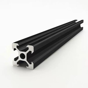 <span class=keywords><strong>Profilé</strong></span> à fente en T en <span class=keywords><strong>aluminium</strong></span> <span class=keywords><strong>noir</strong></span> argenté 2020 <span class=keywords><strong>20x20</strong></span> Extrusion d'<span class=keywords><strong>aluminium</strong></span> 2020 avec services de traitement de soudage par cintrage - Product Image 1
