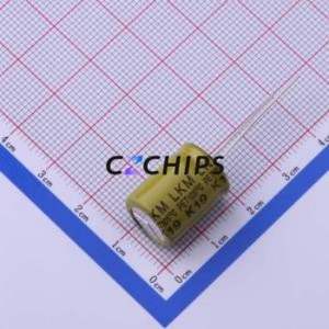 LKML1601J471MF ตัวเก็บประจุอลูมิเนียมอิเล็กโทรไลติกผ่านรู D12.5xL16mm 470uF 20% 63V 2.1A-100kHz - Product Image 2