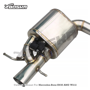 ท่อไอเสีย Catback พร้อมท่อ Z สำหรับ Mercedes-Benz E63/E63S AMG W212 ปี 2008-2013 Boska Racing SUS304 ท่อไอเสียแบบวาล์วอิเล็กทรอนิกส์ - Product Image 2