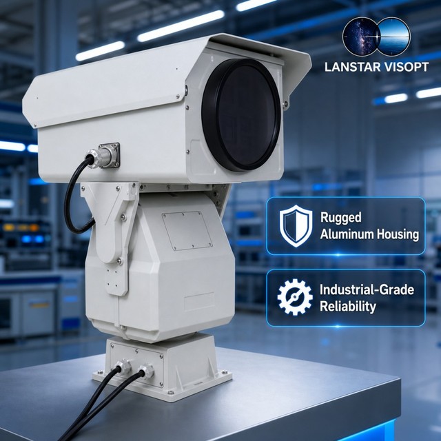 Uncooled Thermal Imaging Camera 10X Optical Zoom IP66 Waterproof Dustproof Long Range Outdoor 24 Hours Monitoring Camera