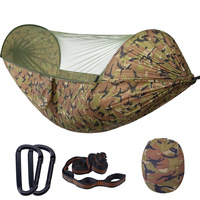 Hamac suspendu pliable et portable avec filet, pour l'intérieur et l'extérieur, idéal pour le jardin et les loisirs, avec logo personnalisé en gros