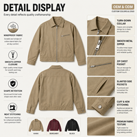 Veste de travail vintage pour homme personnalisée, en coton, manches longues, chaude pour l'hiver, coupe-vent, respirante, fermeture éclair
