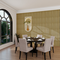Panneaux acoustiques en bois à lattes modernes AKUSLAT avec absorption acoustique hautement efficace pour salon et studio de jeu à domicile