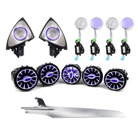 Autowellus - Éclairage intérieur 64 couleurs pour Benz W205 GLC X253 - Contrôle synchrone - Lumière d'ambiance LED 10W - Tableau de bord premium