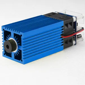 Modul ukiran Laser biru fokus dapat disesuaikan 450nm 455nm 5W 30W dengan modulasi TTL/PWM, kepala Laser biru kualitas tinggi