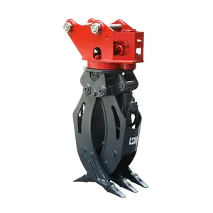 Bán Forwarder Digger Thủy Lực Gỗ Log Grapple Rotary Phân Loại Máy Xúc Phụ Kiện 3 Điểm Hitch Log Grapple