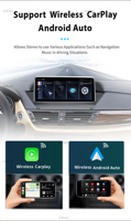 Uckazy 10.25 "AutoRadio Android 14 pour BMW X1 E84 CIC 2009-2013 Multimédia Android Écran Carplay Radio GPS Navigation Stéréo