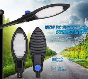 120V 277V quang điện cảm biến bãi đậu xe đèn 50W 100W 150W 200W rắn hổ mang dẫn ánh sáng đường phố - Product Image 4