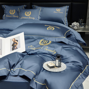 Parure de lit en satin blanc plat Sferra Grande, housse de couette, draps, luxe hôtelier, 1800 fils - Product Image 6