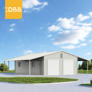 Marque privée 39Ft 39Ft Abri-conteneur de garage Résistant au vent Couleur Tuile en acier de pointe Structure en acier galvanisé Auvent de garage - Product Image 5