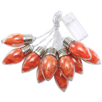 Guirlande lumineuse LED décorative de Noël et de Thanksgiving avec ampoules en forme de boule, de bouteille et de feuilles d'érable pour la maison