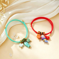 Collier magnétique coloré et tendance, pendentif en céramique multi-formes mignonnes en forme de petits animaux, bijoux DIY pour femmes