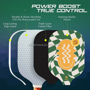 Pala de Pickleball Personalizable para Adultos, con Núcleo de Panal de PP para Descompresión, Ecológica, Duradera, Termoformada, de Fibra de Carbono y Vidrio - Product Image 4
