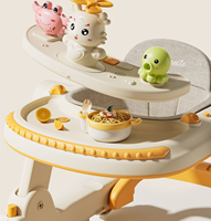 Trotteur Pliant Évolutif pour Bébé avec Lumières Musicales, Siège et Roues – Jouet Éducatif pour Enfants