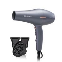 Sèche-cheveux CONFU à moteur DC haute vitesse 2300W, séchage rapide, diffuseur, pour cheveux bouclés/épais/fins, ions négatifs, usage hôtelier, garantie 1 an
