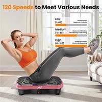 Plateforme vibrante en métal AXV avec télécommande, écran LED, 120 tr/min, charge maximale de 280 livres pour un entraînement complet du corps et la perte de graisse