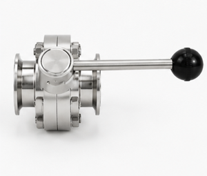 TAIWAN Size 6" Sanitary Manual Ball with <b>Tri</b> <b>Clamp</b> Ends with circle handle | Stainless Steel | OEM & ODM Manufacturer - Product Image 4