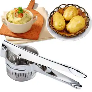 Premium Potato Ricer Stampfer Obst Gemüse Werkzeuge Ricer Edelstahl Kartoffel stampfer Knoblauch presse