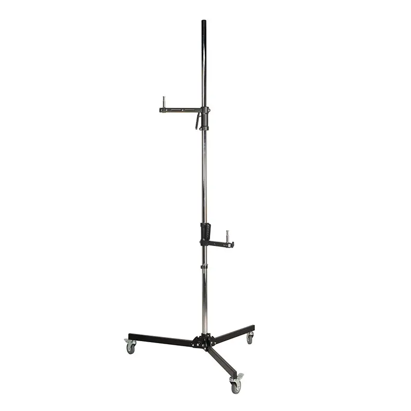 225cm Photography Stainless Steel Wheeled Column Stand Including 1 handle Photo Studio Heavy Duty Light Stand Camera Flash