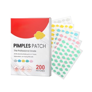 แผ่นแปะสิวคอลลาเจนสีสันสดใส 200 ชิ้น สำหรับกำจัดสิว บำรุงผิว ใช้เป็นเครื่องมือแต่งหน้า - Product Image 1