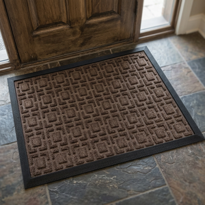 Recycled Polyester Rubber Backed Loop Pile Door <b>Mat</b> Non <b>Slip</b> Water Resistant Washable Anti-Bacteria Mud Scraper Easy Clean - Product Image 3
