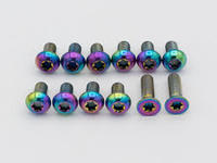 Boulons en titane Vis à tête à bride Torx avec trous Boulon à tête hexagonale Vis plaquées titane Boulon