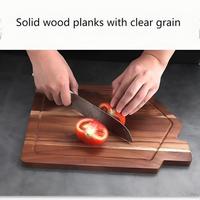 Planche à découper en bois d'acacia de qualité supérieure, en forme de maison, en bois naturel, avec rainure pour les jus, pour la décoration de la cuisine à domicile