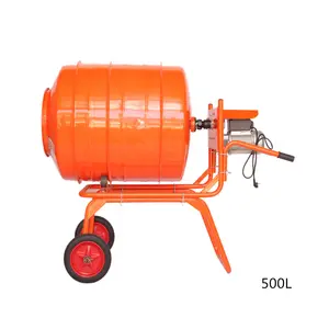 Bomba mezcladora de cemento portátil, máquina mezcladora de hormigón montada en Tractor, usada, en venta