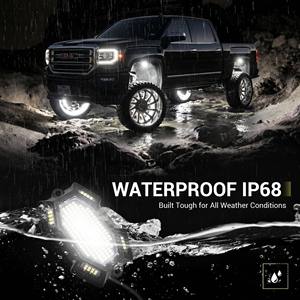 Kit de Luces LED Lumina 184 para Bajos de Vehículos, Color Blanco Puro, 12V, Súper Brillantes, Luces de Halo para Chasis, para Camiones, SUV, Jeep, UTV, ATV y Automóviles - Product Image 3