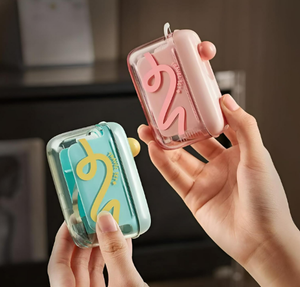 Herramienta portátil de plástico para palillo de dientes con hilo dental, caja de viaje de tamaño de tarjeta de crédito con sabor para mujeres - Product Image 3