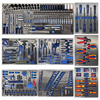 Juego de Herramientas Mecánicas de Acero CR V de 760 Piezas, Juego Completo de Herramientas para Reparación de Automóviles con Bandejas de Almacenamiento EVA para Taller y Garaje