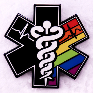 Broche médico, Doctor Nurse Badge, Pin decorativo Blue Star of Life - Product Image 3