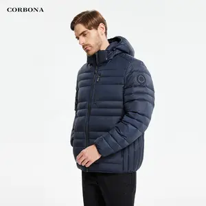 2024 Corbona Winter Heren Jas Dikke Jas Bevriezen Warme Bont Afneembare Hoed Papa Cadeau Outdoor Cool Fashion Daily Casual Black Parka