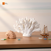 Sculpture en résine de corail simulé peinte à la main, écologique, élégante, ornement de bureau, décoration artistique pour Thanksgiving, cadeau d'affaires