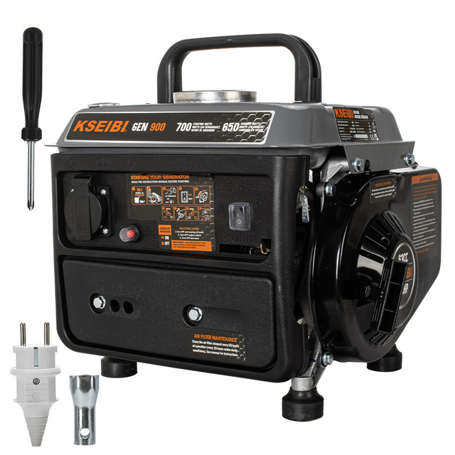 KSEIBI 1.8HP GEN 900 Gasoline Generator 0.9 KW Portable Generator Home Use Outdoor Emergency Power Supply Low Noise