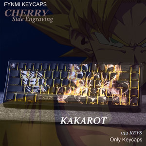 คีย์แคป KAKAROT GOKU Cherry Profile 134 ปุ่ม ISO/ANSI แบบสลักด้านข้าง PBT Dye Sublimation คีย์แคปแบบ <span class=keywords><strong>Double</strong></span> <span class=keywords><strong>Shot</strong></span> - Product Image 4
