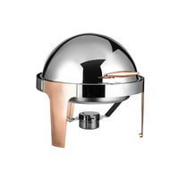 AIRUISI 6L 9L Elektrischer Speisen wärmer Roll Top Edelstahl & Roségold Chafing Dish für Hotel & Restaurant Buffet Servieren