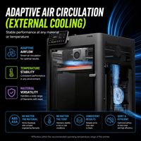 Printer 3D P2S Combo FDM Stereoskopik Kecepatan Tinggi Pemantauan AI Pendinginan Hisap Eksternal Pengeringan