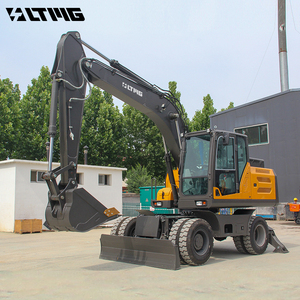 Excavadora de Ruedas de 10-13 Toneladas y 15 Toneladas con Cabina Cerrada y Aire Acondicionado para Construcción, con Motor, Bomba y Caja de Cambios Confiables - Product Image 2
