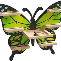Étagère de rangement murale en bois durable pour jouets, en forme de cube, à trois niveaux, pour salon d'enfants, organisateur créatif DIY transfrontalier