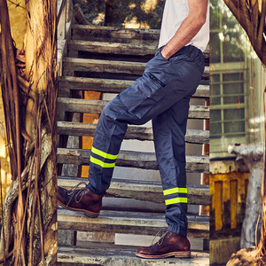 Pantalon cargo 3D pour homme, gris, coton, vêtements de travail pour la construction et les mines, vêtements de sécurité - Product Image 2