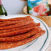 LAKEXIXI Snacks Latiao traditionnels épicés certifiés Halal à base de blé, en sachet, collation saine pour la perte de poids, traitement gonflé, semi-mou